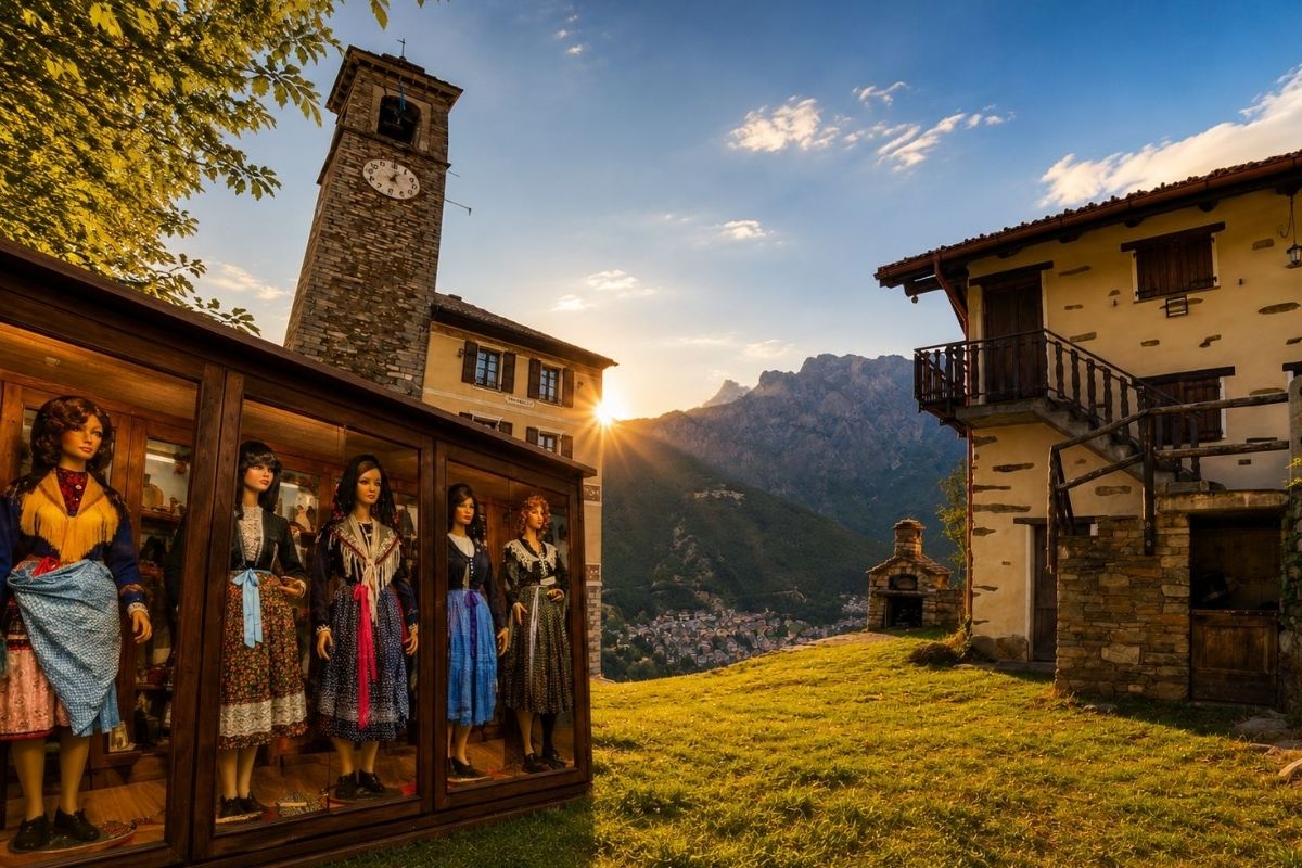 Case in pietra del borgo di Gurro in Val Cannobina, il villaggio piemontese noto come il villaggio scozzese delle Alpi